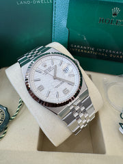 Rolex Land-Dweller 40mm 127334 2026 Silver Honeycomb Dial